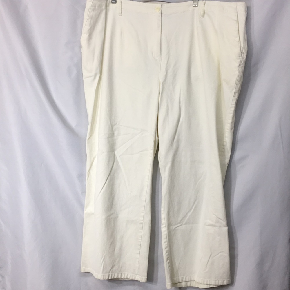 Talbots Straight Leg Pants in White